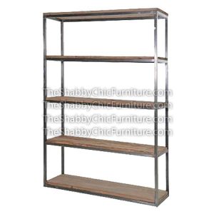 Bohemy Open Shelves Bookcase with Stainlessteel Small