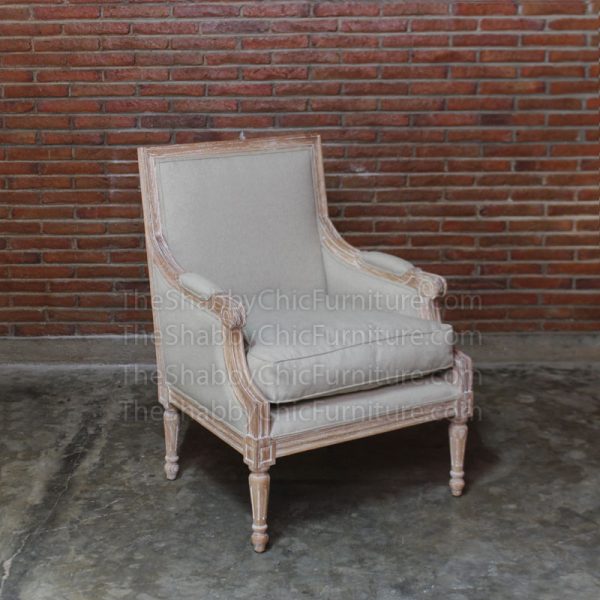 Ventoux Arm Chair Ivory Shabby Chic